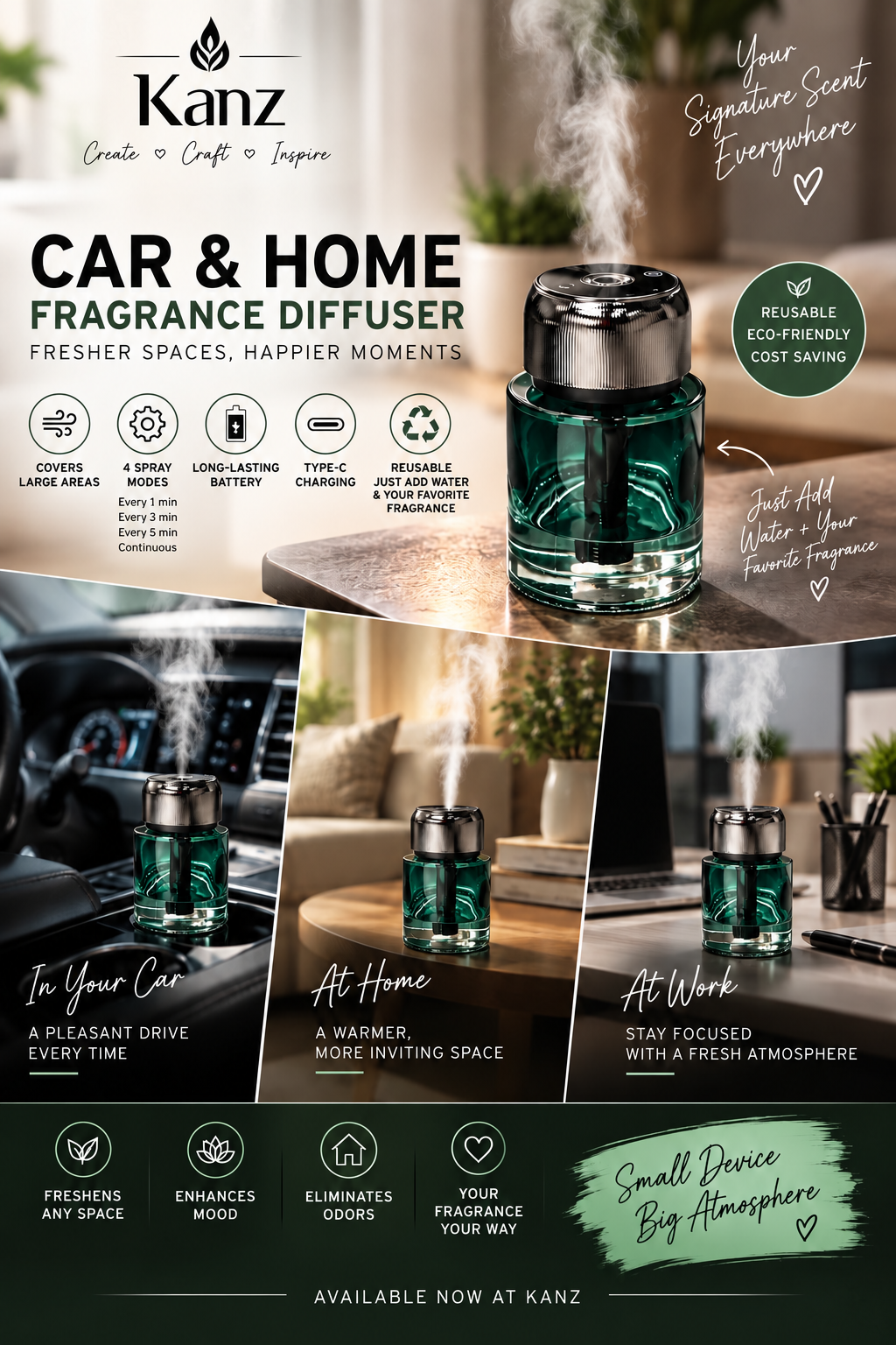 CARE FRAGRANCE DIFFUSER – REUSABLE